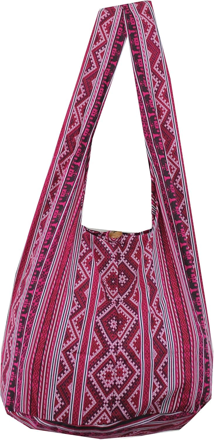 Hippie Boho Vintage Elephant Sling Cross body Shoulder Messenger Bag