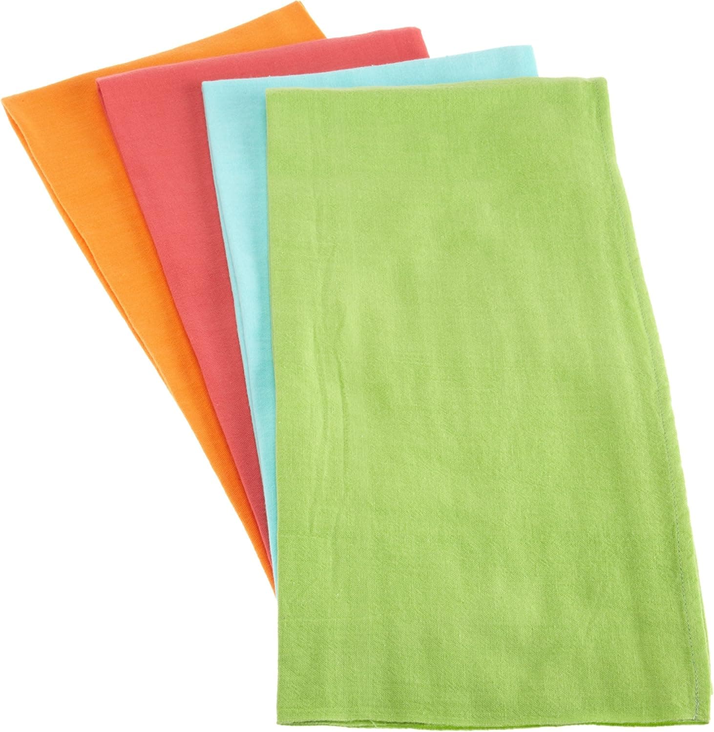 DII Bright Utility Floursack Dishtowel, Set of 4, Bright (88762)
