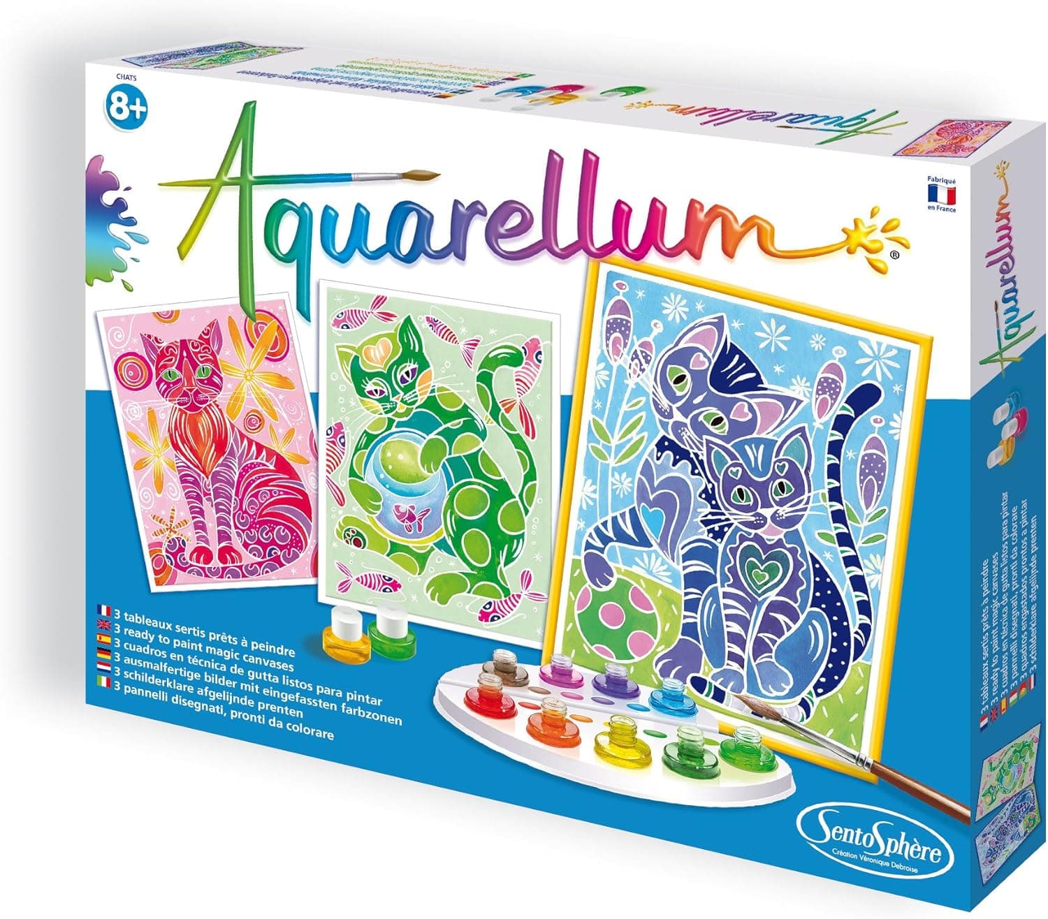 Sentosphere Aquarellum - Cats Magic Art Canvases