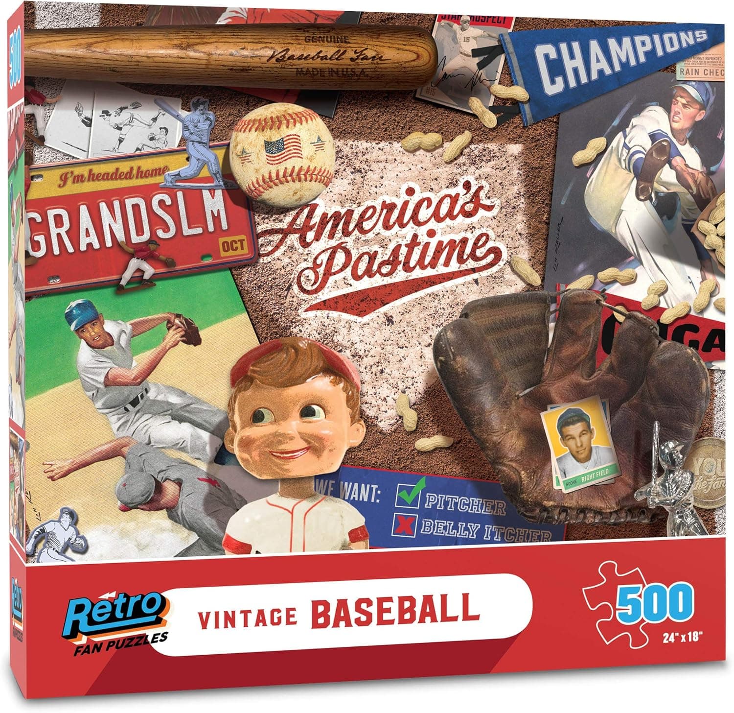 YouTheFan Vintage Retro Series Puzzle, 500-Piece