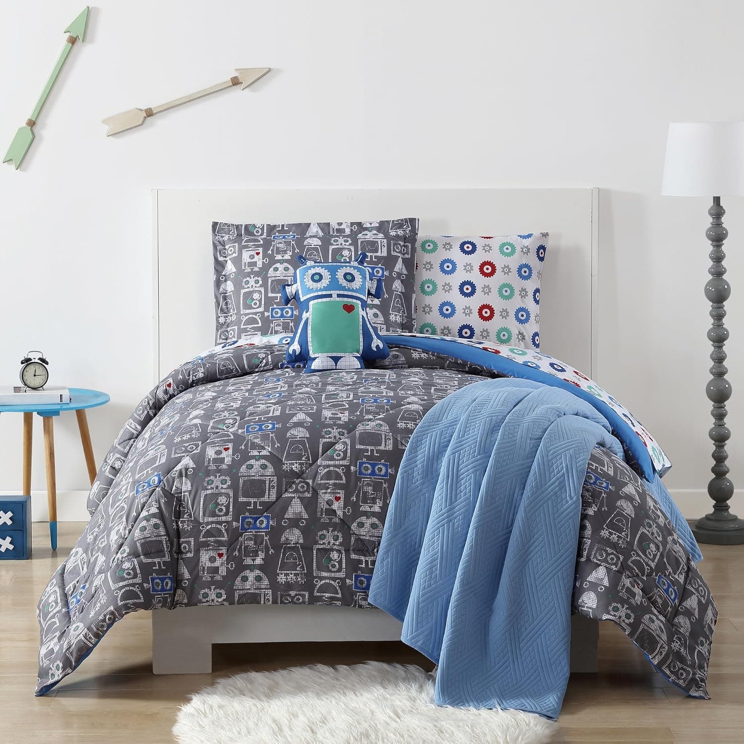 Laura Hart Kids Roboto Printed Full/Queen 3-Piece Comforter Set