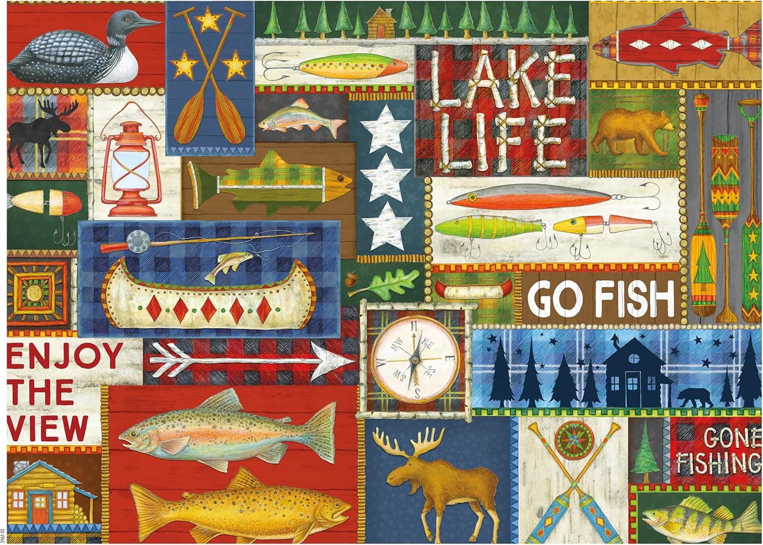 Ceaco - Rustic Life - Lake Life - 1000 Piece Jigsaw Puzzle
