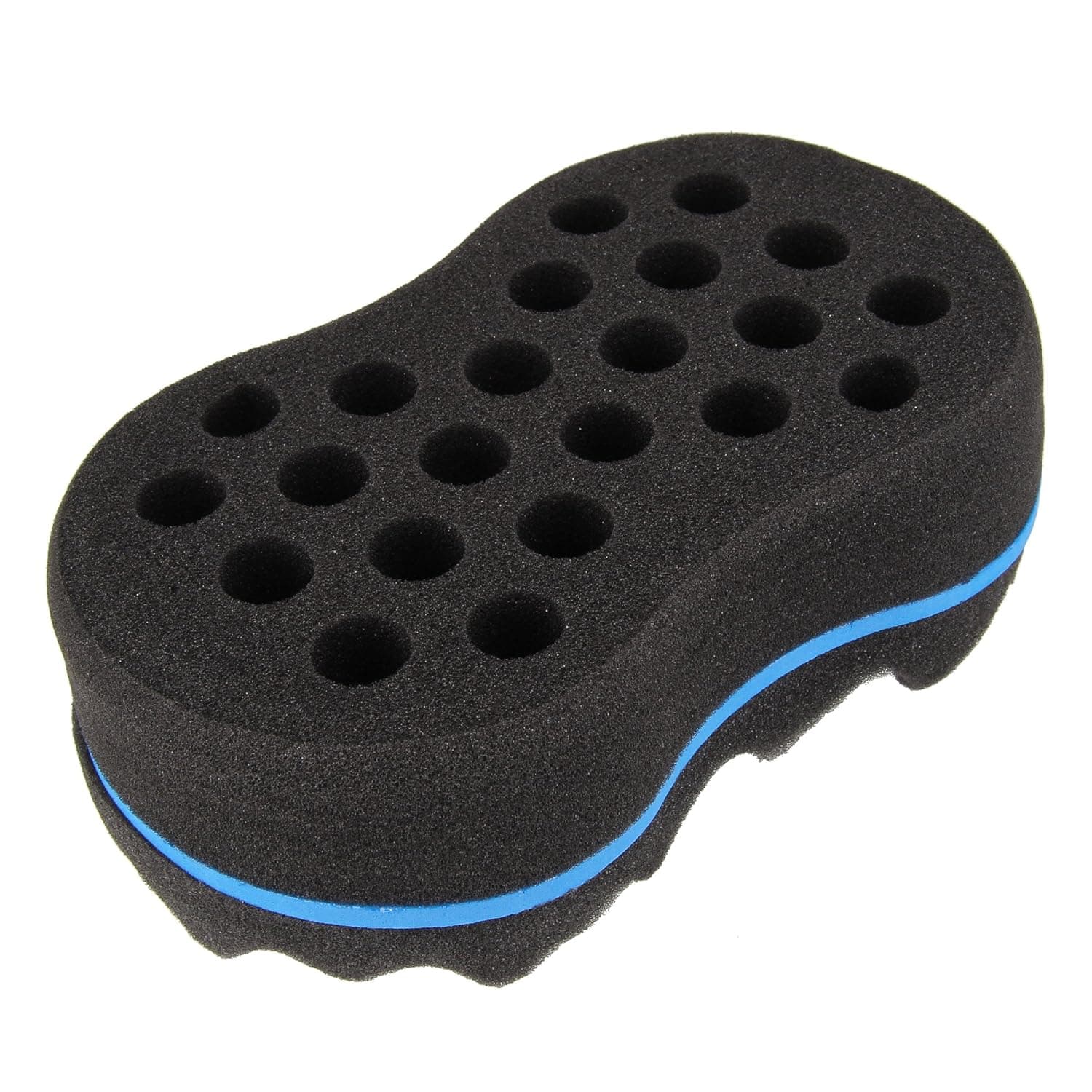 Beauty7 Two in One Double-sided Magic Twist Sponge Hair Brush for Twists, Afros, Coils, Dreadlocks Hole Diameter 10 & 16mm (2 PCS)