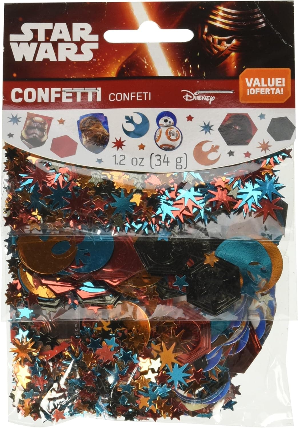 Amscan 360171 Star Wars™ Episode VII Value Pack Confetti, 1 pack, Party Favor