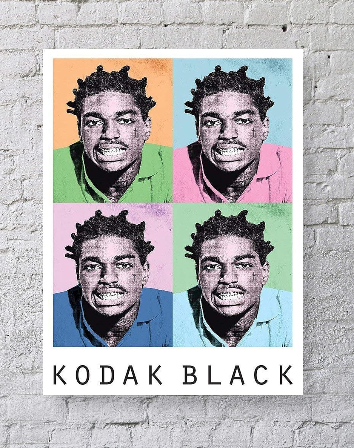LLp Kodak Black Poster Standard Size | 18-Inches By 24-Inches | Kodak Black Hip Hop Trap Rapper Wall Poster Print