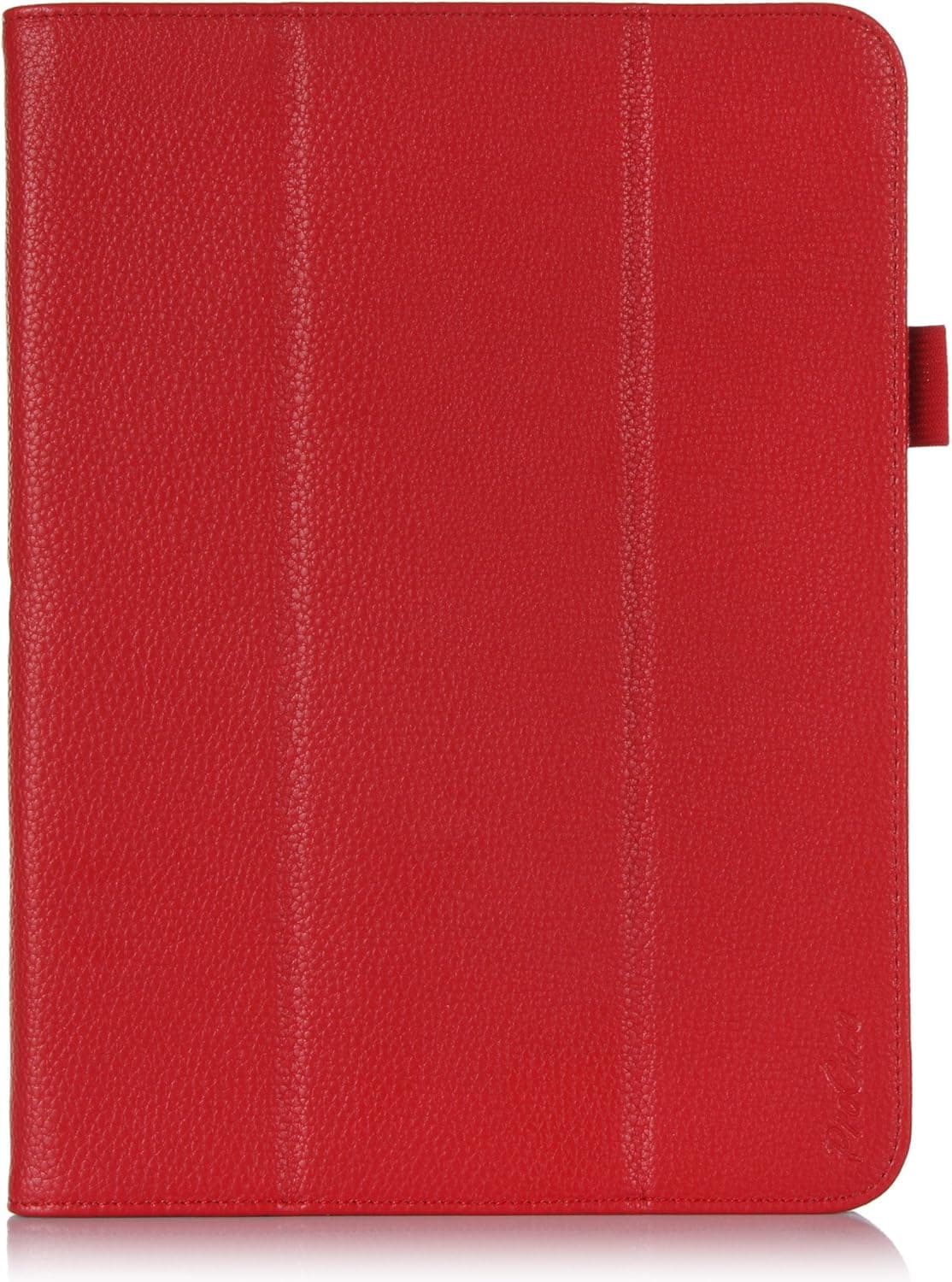 ProCase Samsung Galaxy Tab 4 10.1 Tablet Case with Stylus Pen - Tri-Fold Smart Cover Case for 10 inch Galaxy Tab 4 (2014 Released), with auto Sleep/Wake, Also Compatible with Galaxy Tab 3 10.1 (Red)