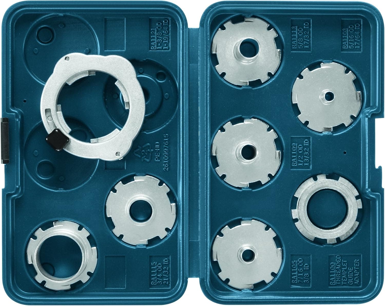 BOSCH RA1128 8 pc. Template Guide Set