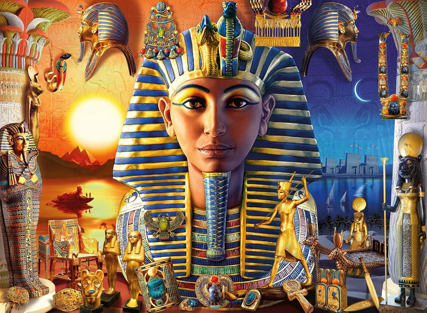 Ravensburger The Pharaoh's Legacy 300 Piece XXL Jigsaw Puzzle for Kids - 12953 - Every Piece is Unique, Pieces Fit Together Perfectly