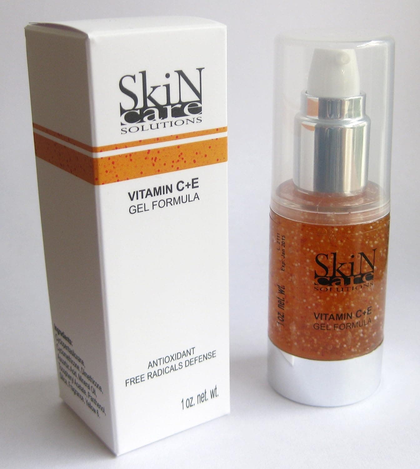 Skin Care Solutions Vitamin C+E | Anti-aging Gel formula | Antioxidant product | Free Radicals Defense | 1oz