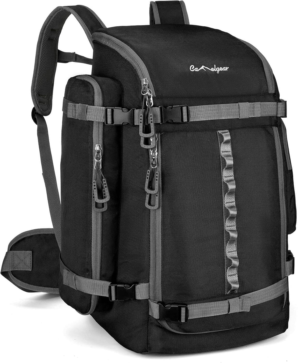 65L Ski Boot Bag,Large Duffle Travel Bag,1680D Nylon Waterproof Padded Ski Boot Bag Backpack For Women Men Kids Stores Snow Sports Gear Like Snowboard/Ski Mask Jacket Gloves Helmet Goggles Shoes