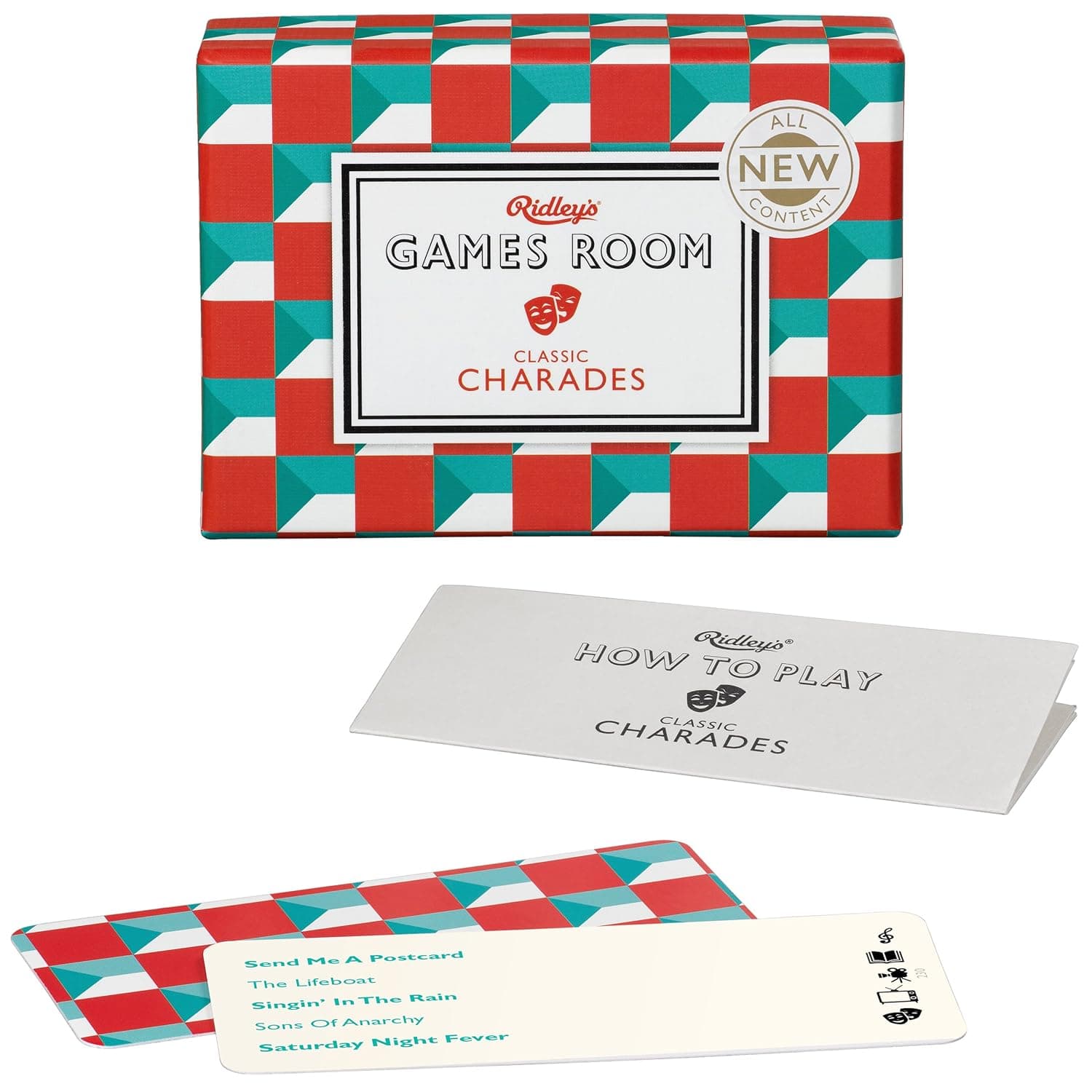 Ridley’s Classic Charades Game Second Edition Trivia Cards Game – Trivia Games for Adults and Kids – 2+ Players – Includes 140 Unique Question Cards – Fun Quiz Cards That Make a Great Gift
