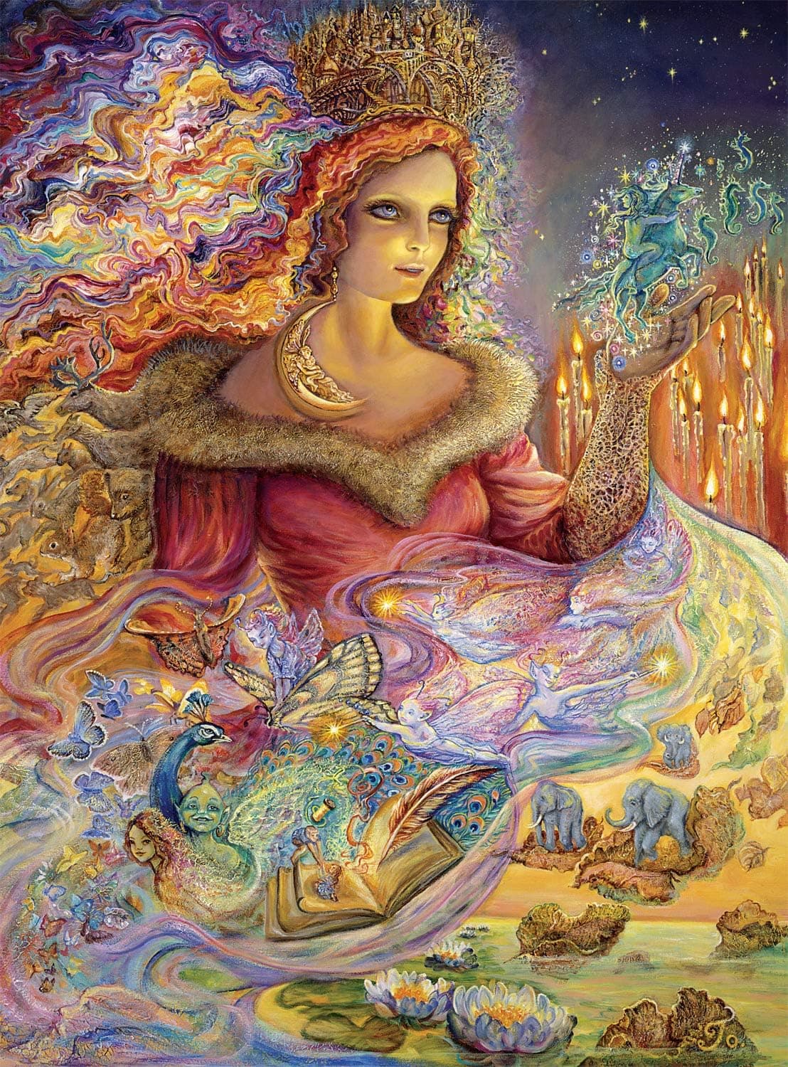 Buffalo Games - Flights of Fantasy - Power of Magic (Glitter Edition) - 1000 Piece Jigsaw Puzzle
