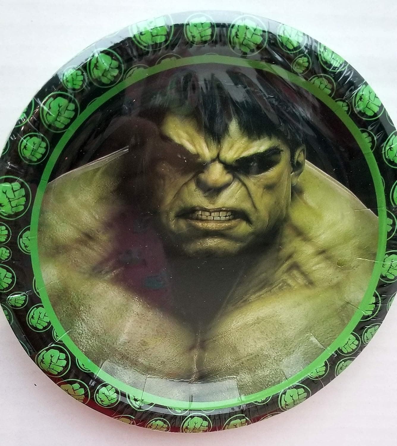 Gallmark The Incredible Hulk Party Plates Cake Birthday Supplies Green Decoration nfinity War Movie - 10 PC