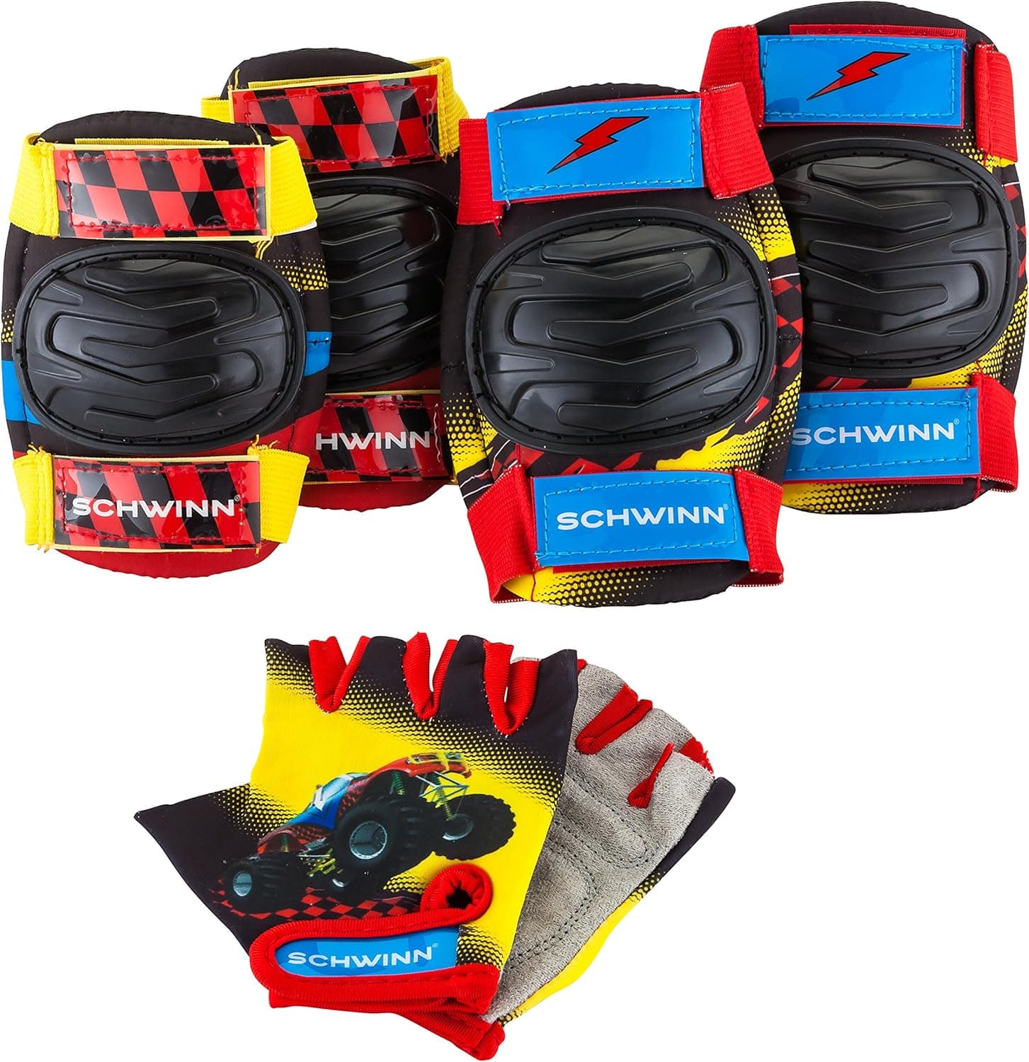Schwinn Friends Child Monster Truck Pad Set