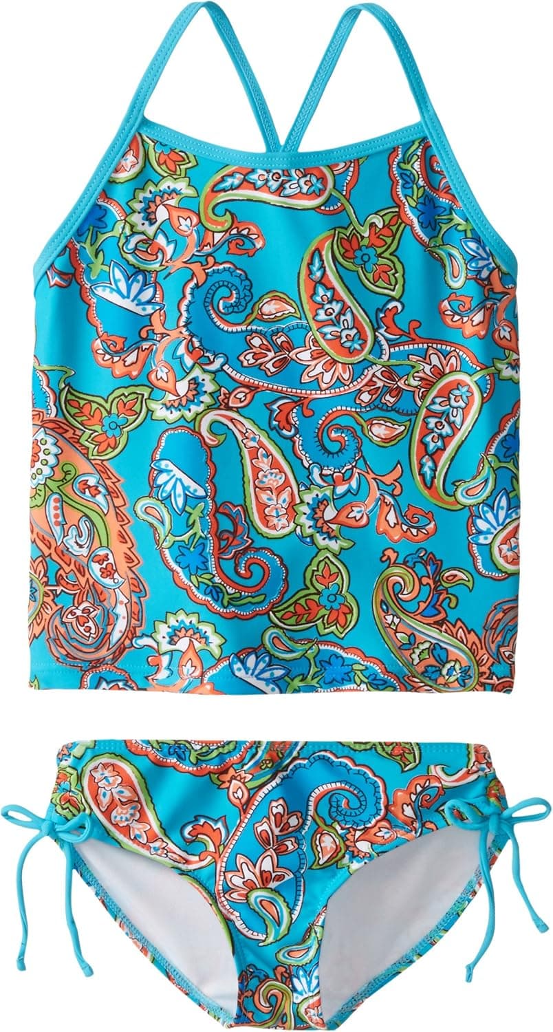 Kanu Surf Girls' Caroline Beach Sport 2-pc Banded Tankini Swimsuit