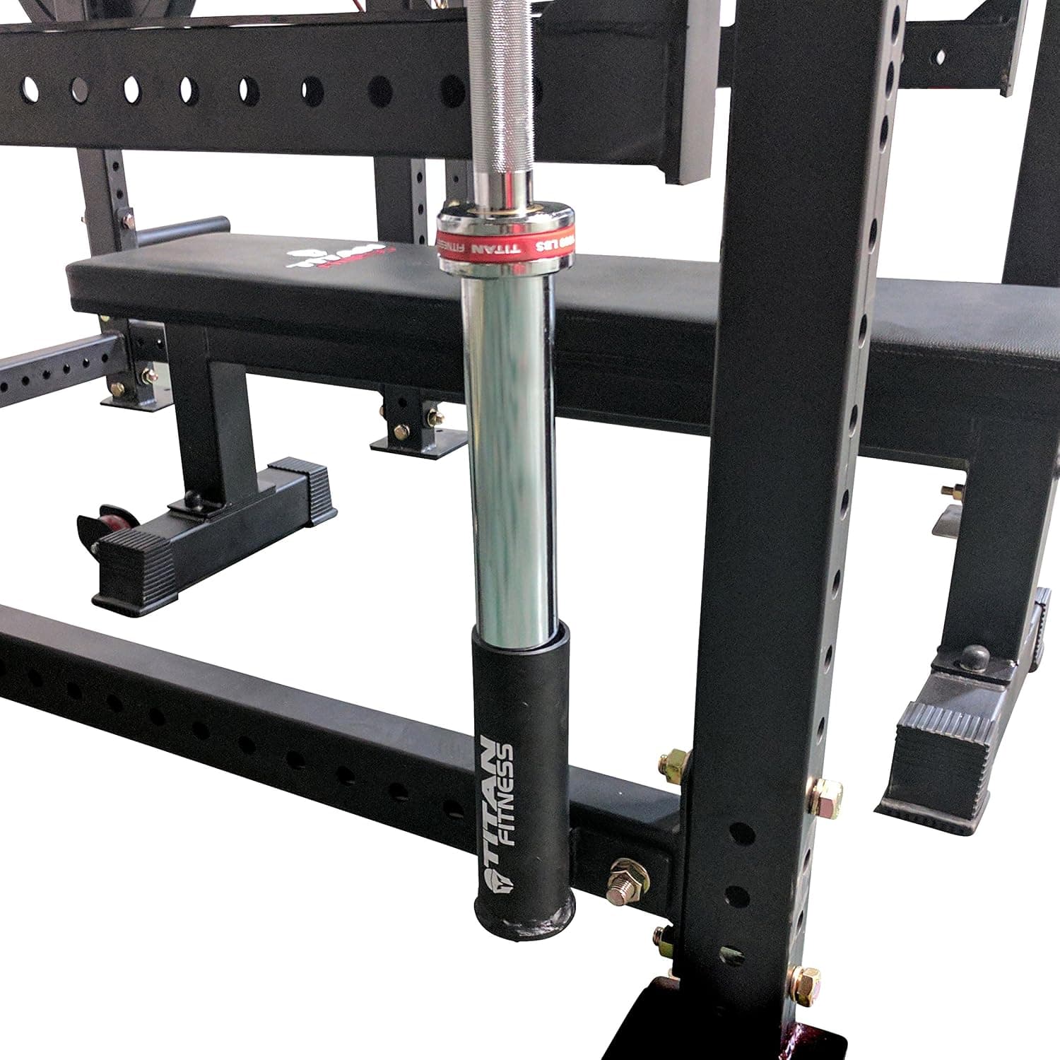 Single Titan Horizontal Mount Olympic Barbell Holder for T-3 Power Rack
