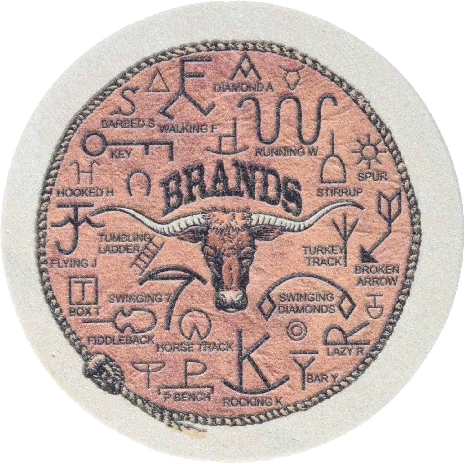 Thirstystone Stoneware Brands Coaster, Multicolor