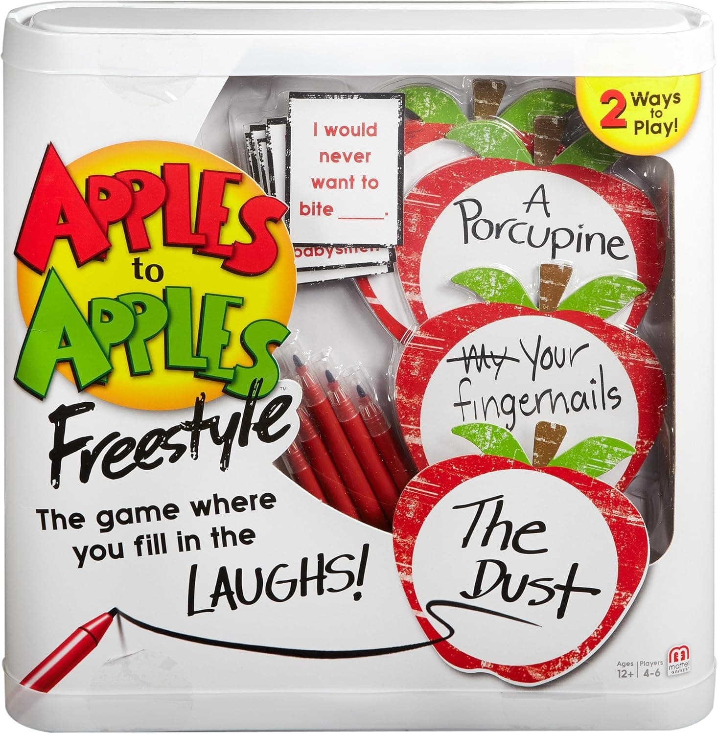 Mattel Games Apples to Apples Freestyle Card Game, Frustration-Free Packaging