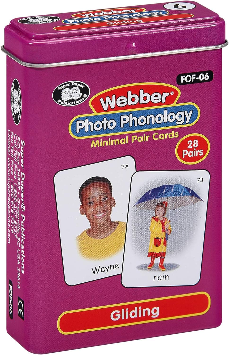 Super Duper Publications | Webber® Photo Phonology Gliding Minimal Pair Card Deck | Educational Learning Resource for Children