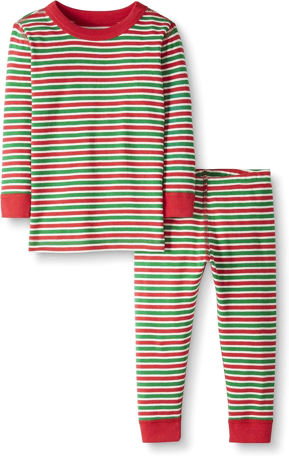 Moon and Back by Hanna Andersson Unisex Kids' Organic Holiday Family Matching 2 Piece Pajama Set, Pack of 2