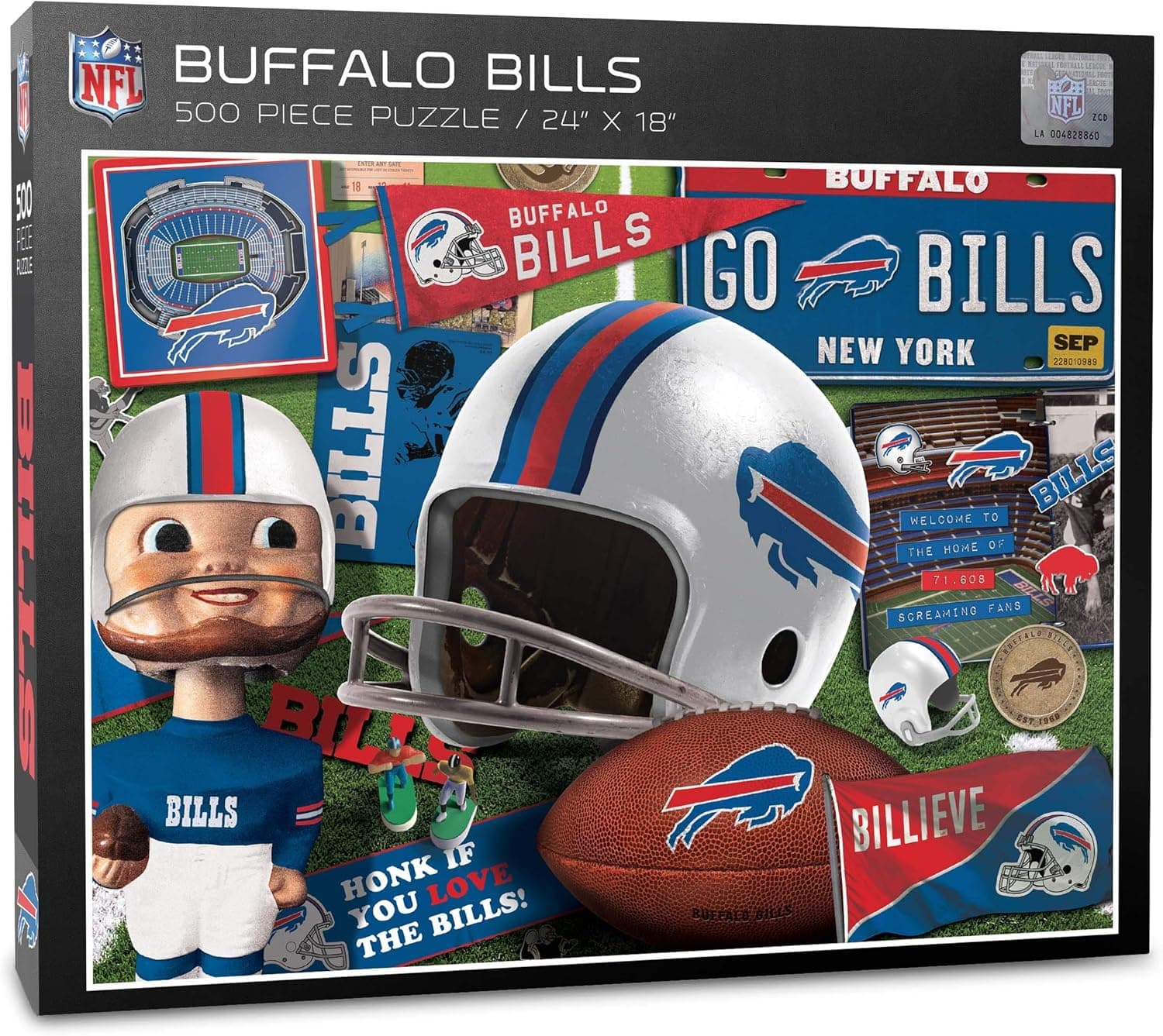 YouTheFan NFL Retro Series Puzzle - 500 Pieces