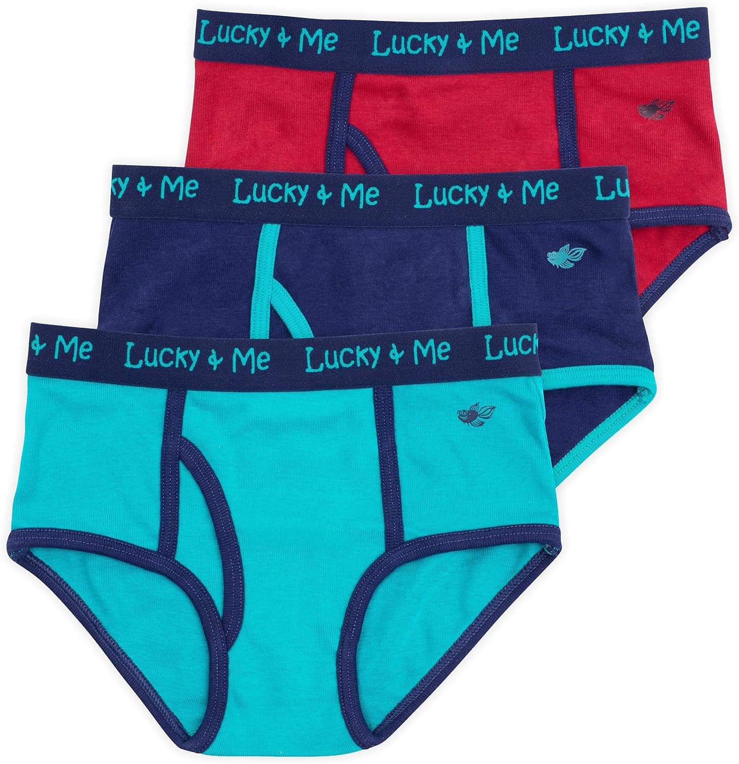 Lucky & Me | Lucas Boys Briefs | Organic Children's Cotton Underwear | Tagless | 3-Pack