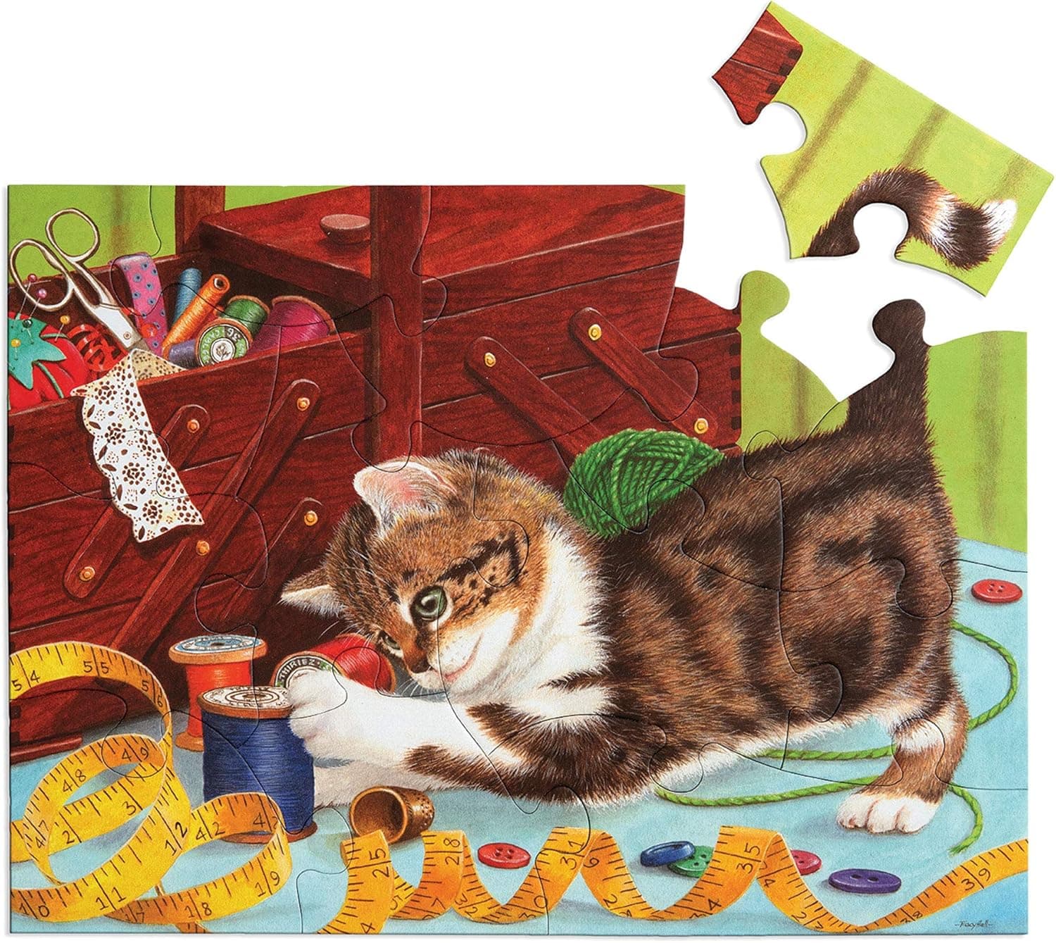 Relish Large Piece Puzzles for Seniors, 13 Piece Life of a Kitten Jigsaw Puzzle, Dementia Products for Elderly