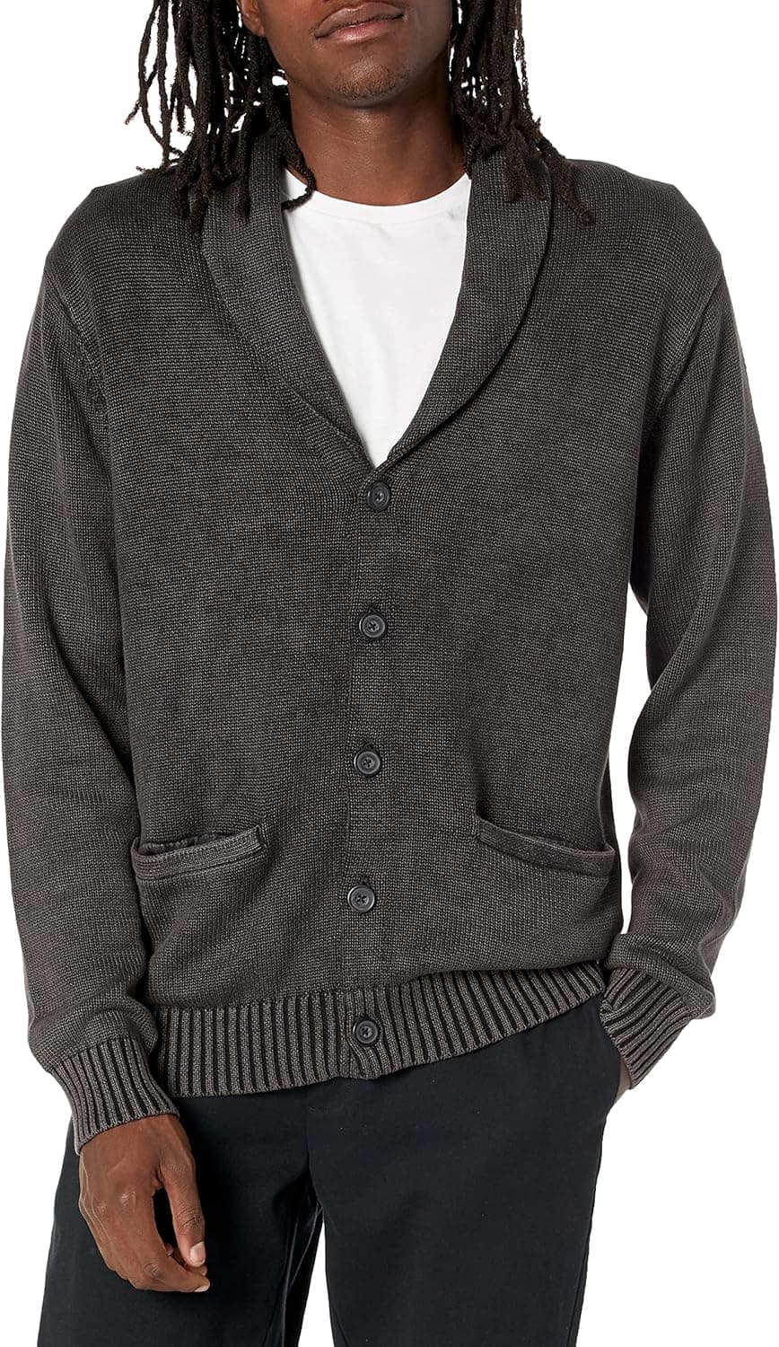 Goodthreads Men's Soft Cotton Shawl Cardigan Sweater