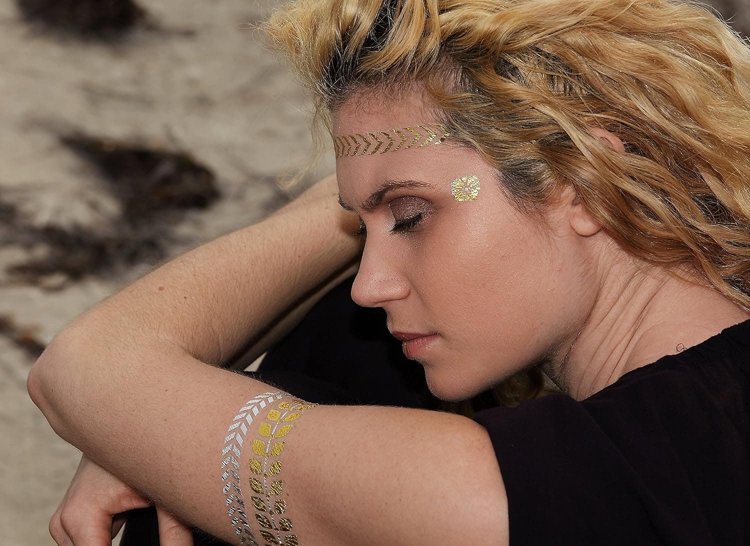 Temporary Metallic Tattoos (Athena)