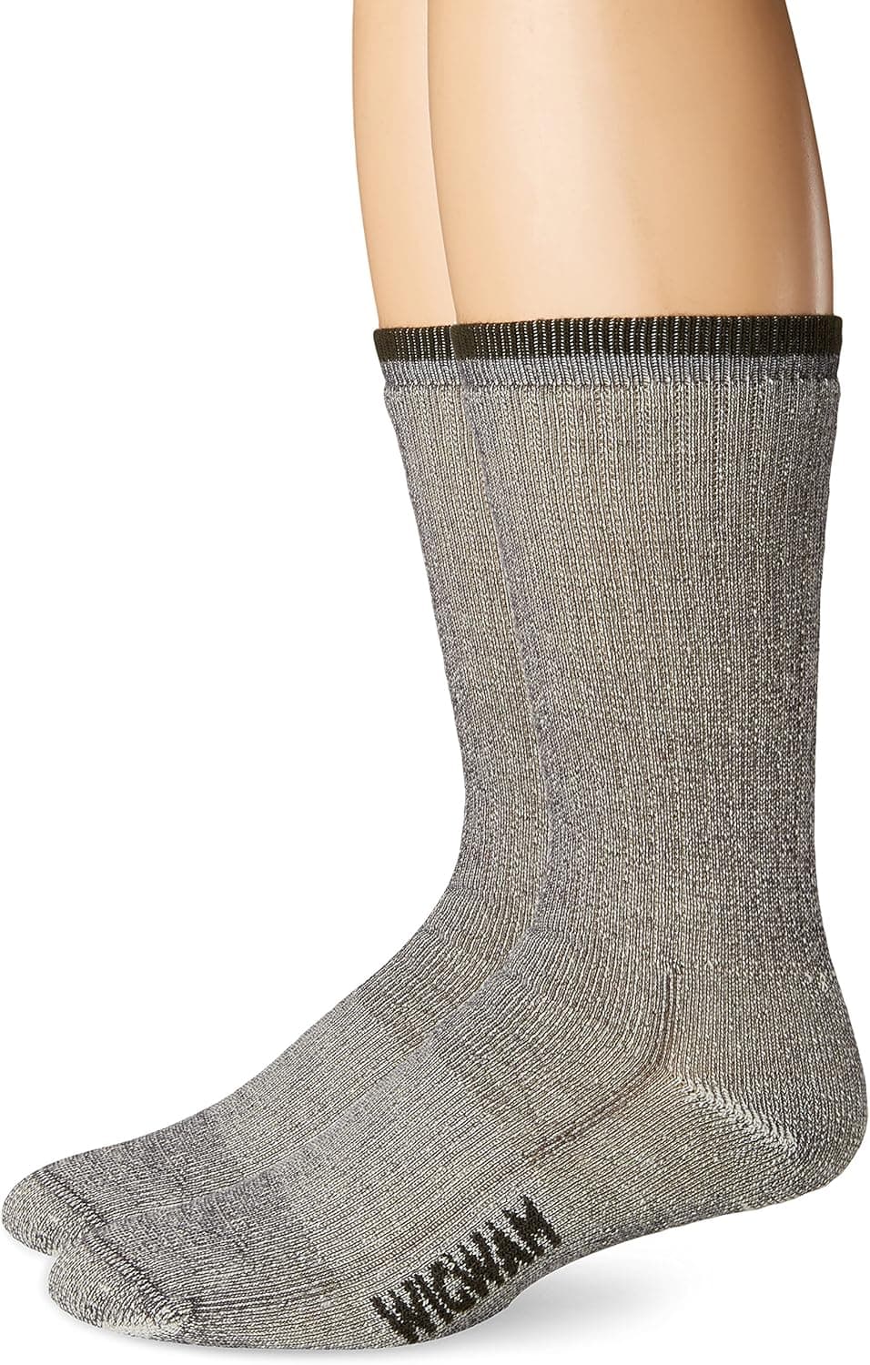 Men's Merino Wool Comfort Hiker Crew Length 2-Pack Socks