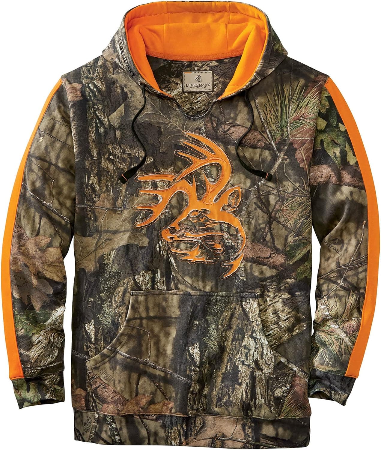 Legendary Whitetails Men's Big & Tall Camo Outfitter Hoodie, Mossy Oak Country, XX-Large Tall