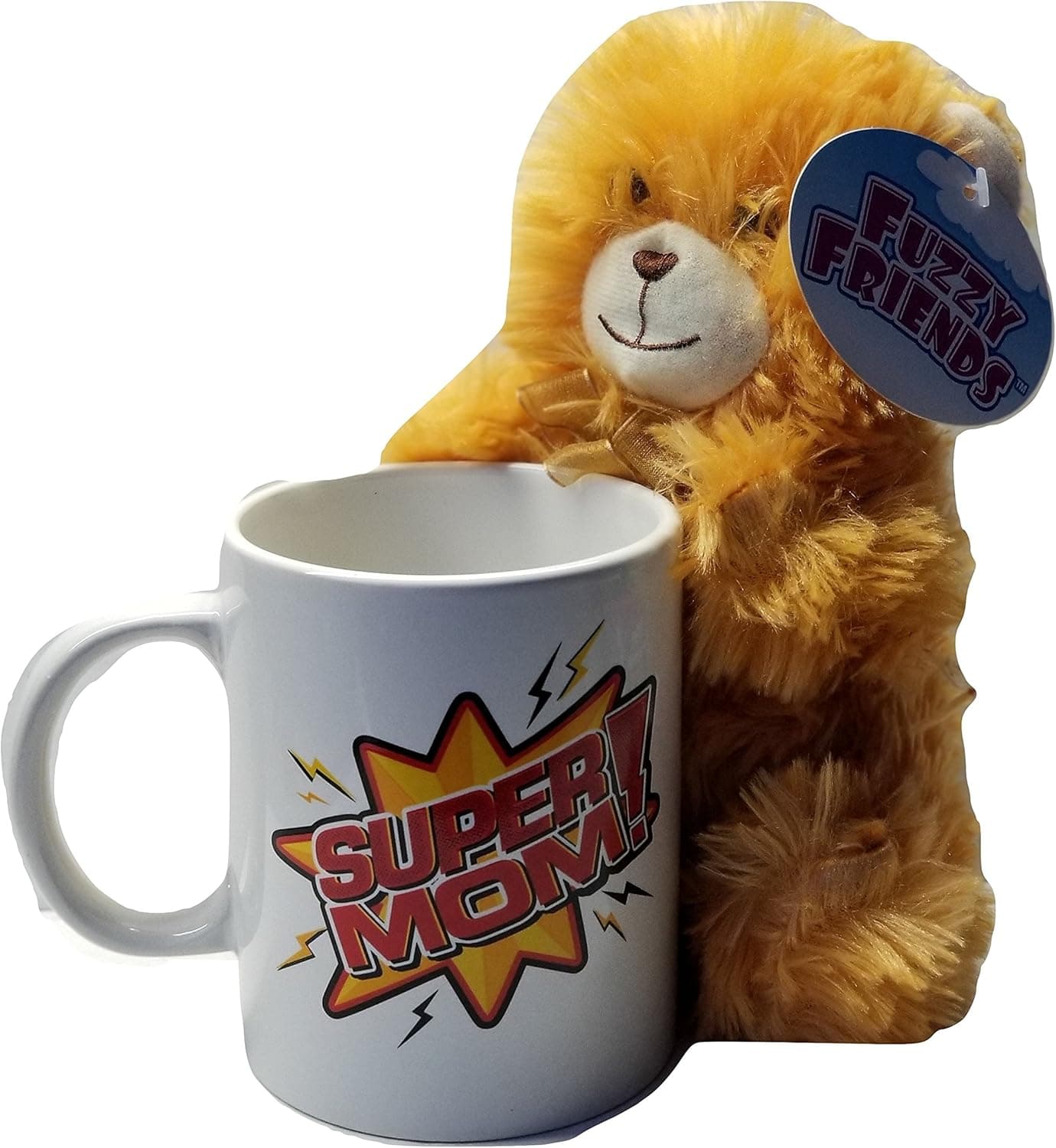 Super Mom Coffee Mug And Plush Bear Mother's Day Gift Set