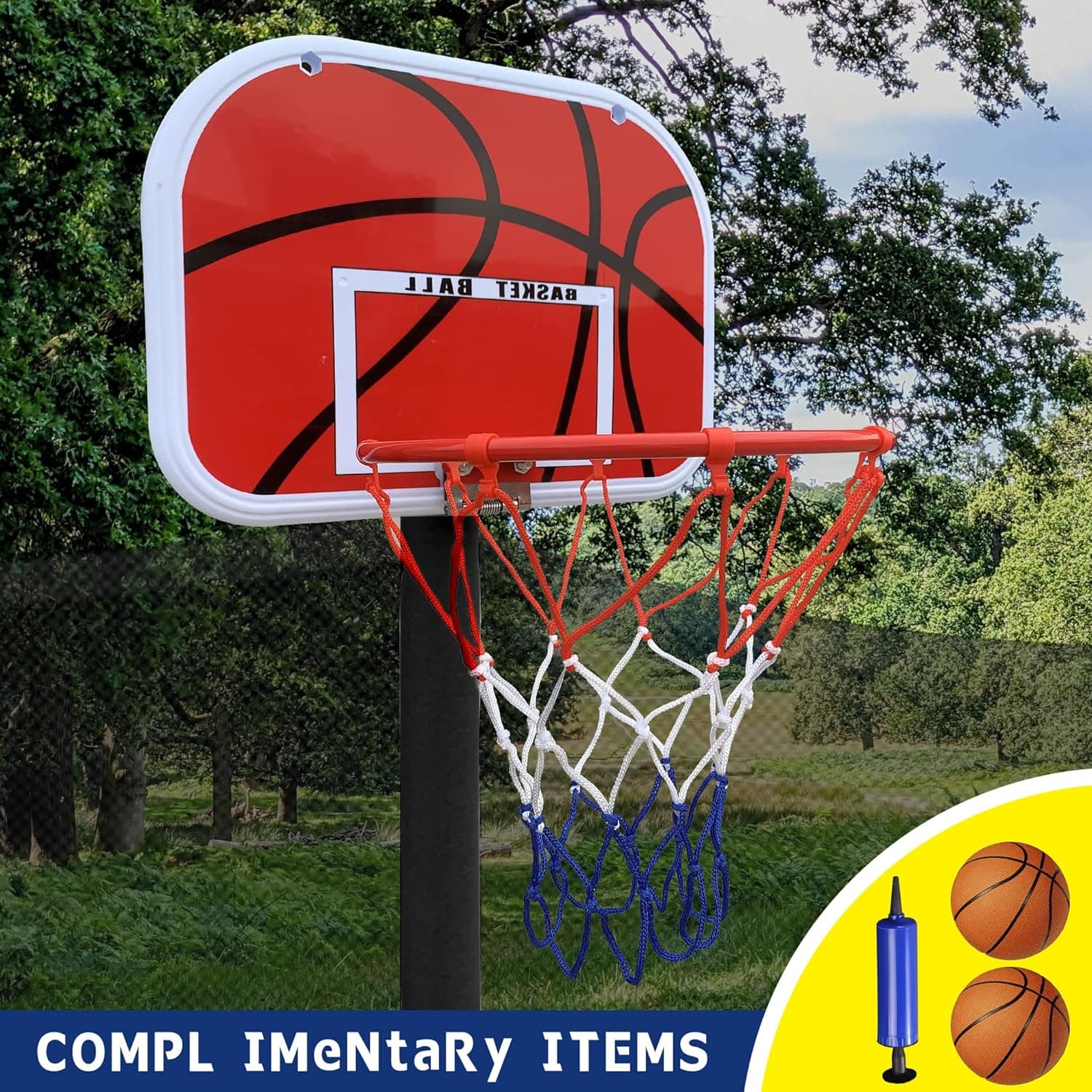 TRANOMOS Basketball Hoop for Trampoline