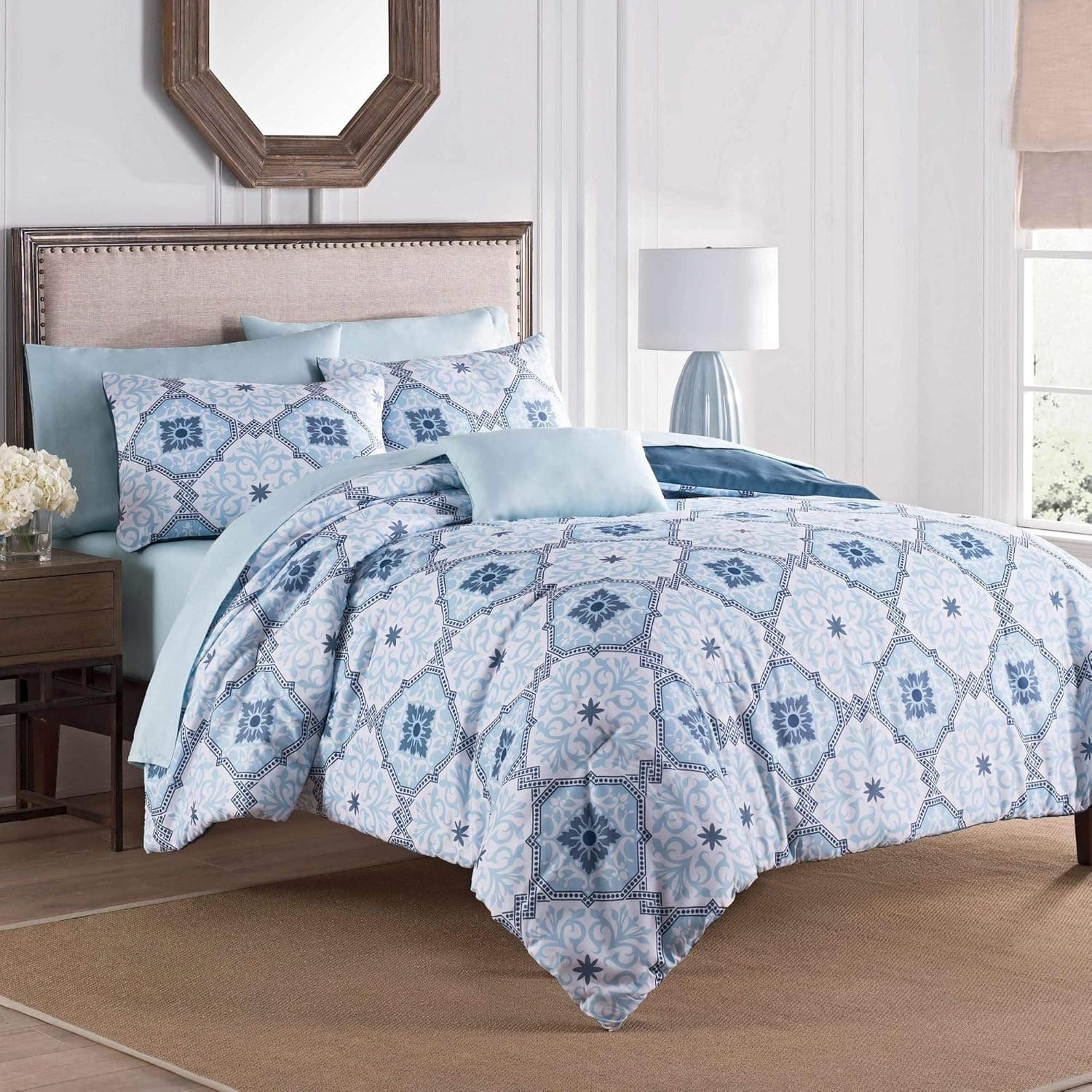 Martex Ankara Twin Blue 6-Piece Comforter Set