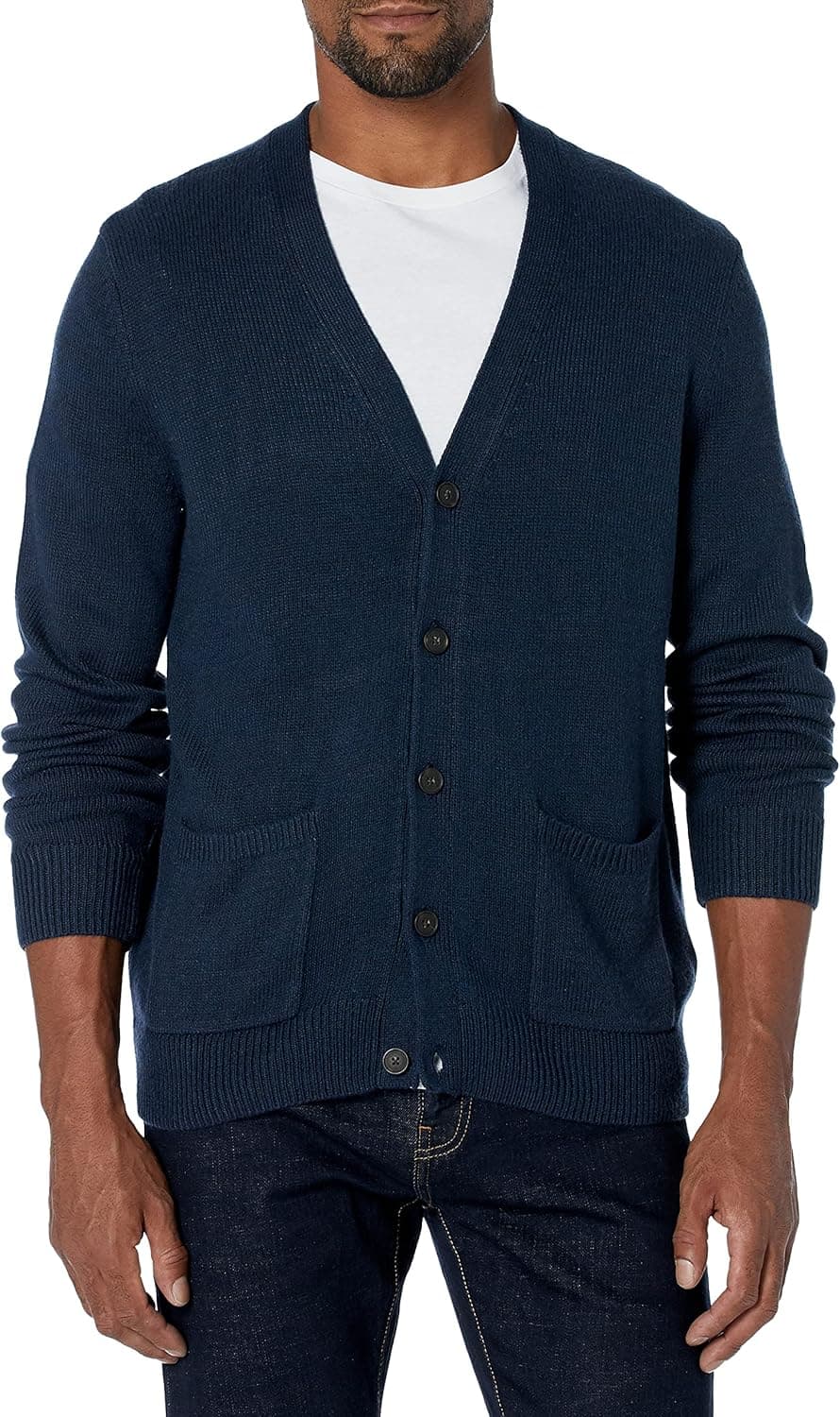 Goodthreads Men's Supersoft Marled Cardigan Sweater