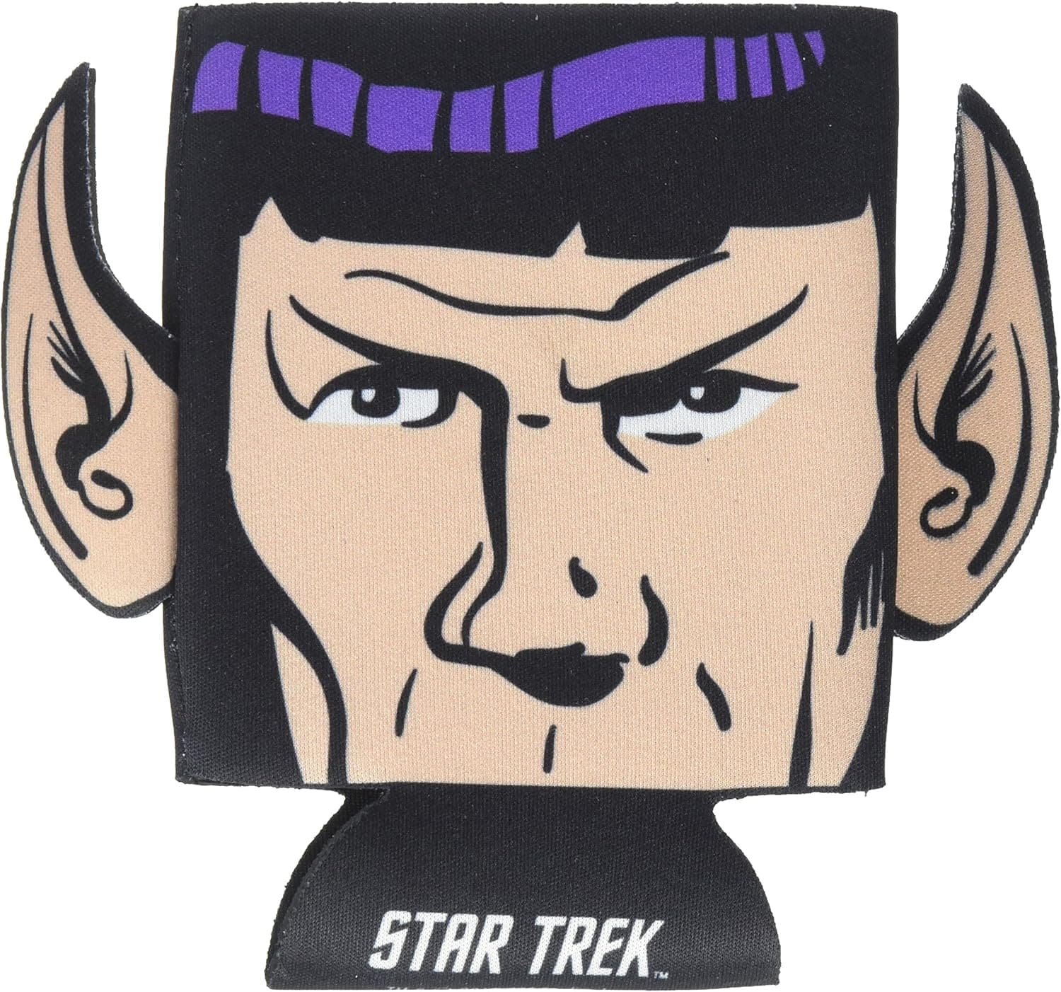 ICUP Star Trek Spock Diecut Ears Huggie/Koozie with Card, Clear