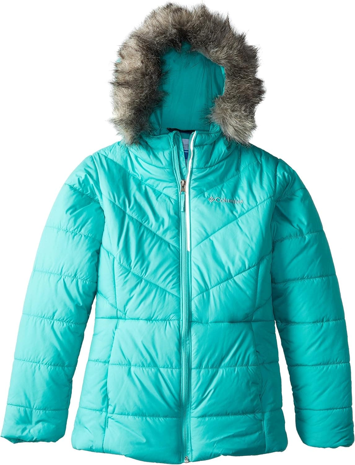 Columbia Girl's Girls Katelyn Crest Jacket, Oceanic, X-Large
