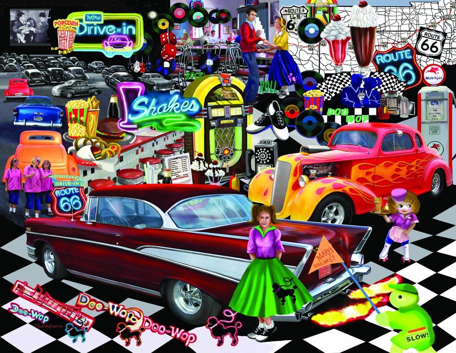 SunsOut Doo-Wop a 1000-Piece Jigsaw Puzzle Inc.