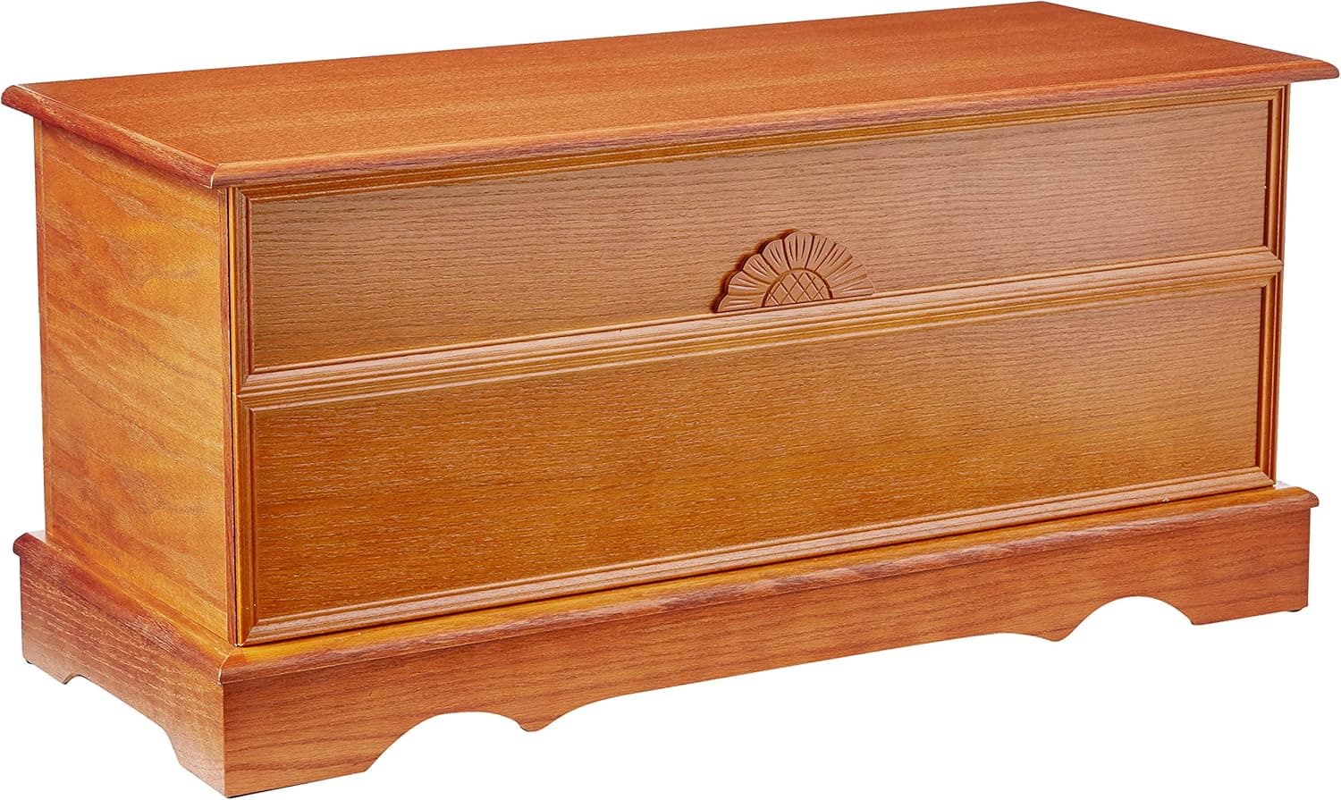 Coaster Furniture Traditional Wood Cedar Chest Bedroom Storage Trunk Honey Finish 4695