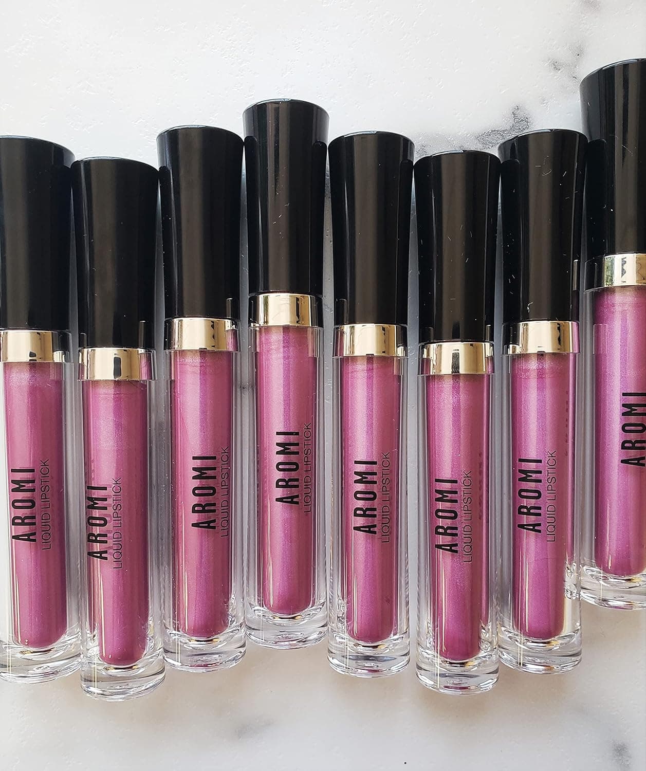 Aromi Berry Fuchsia Metallic Matte Liquid Lipstick | Shimmery Finish, Vegan, Cruelty-free, Long-Lasting, (Opal Rose)