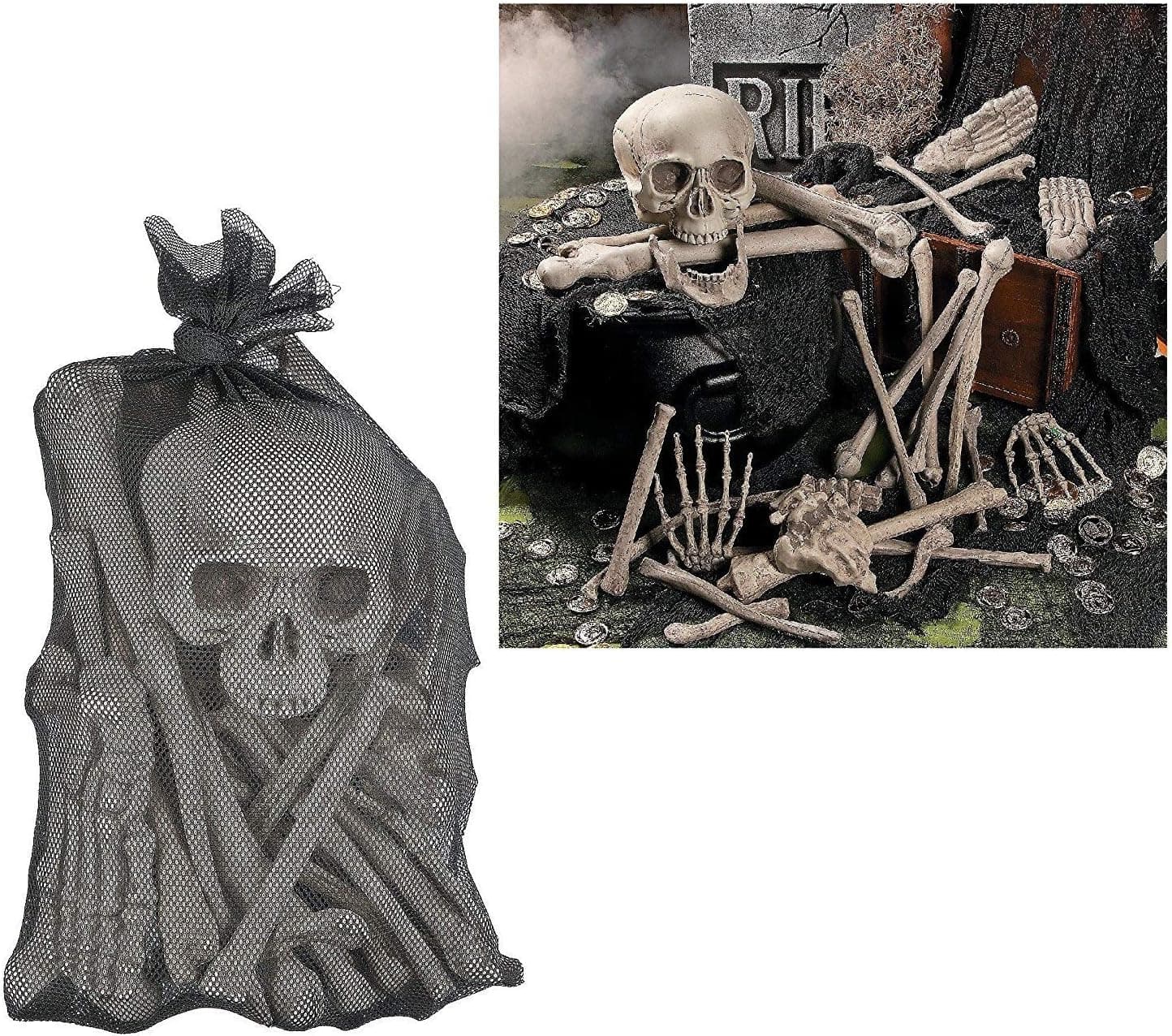 Fun Express Bag of Skeleton Bones - 28 Piece Set