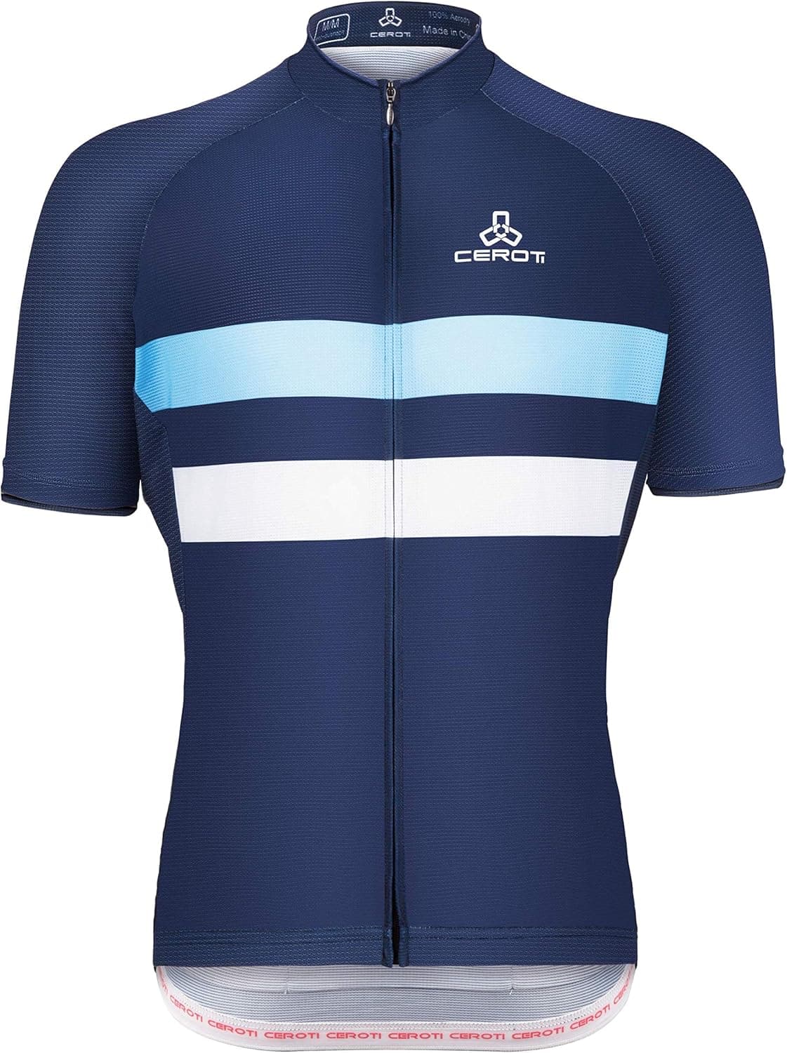 CEROTIPOLAR Men AirCool Cycling Jersey Bike Shirts UPF50+,PRO Dry Fit Light Weight Fabric