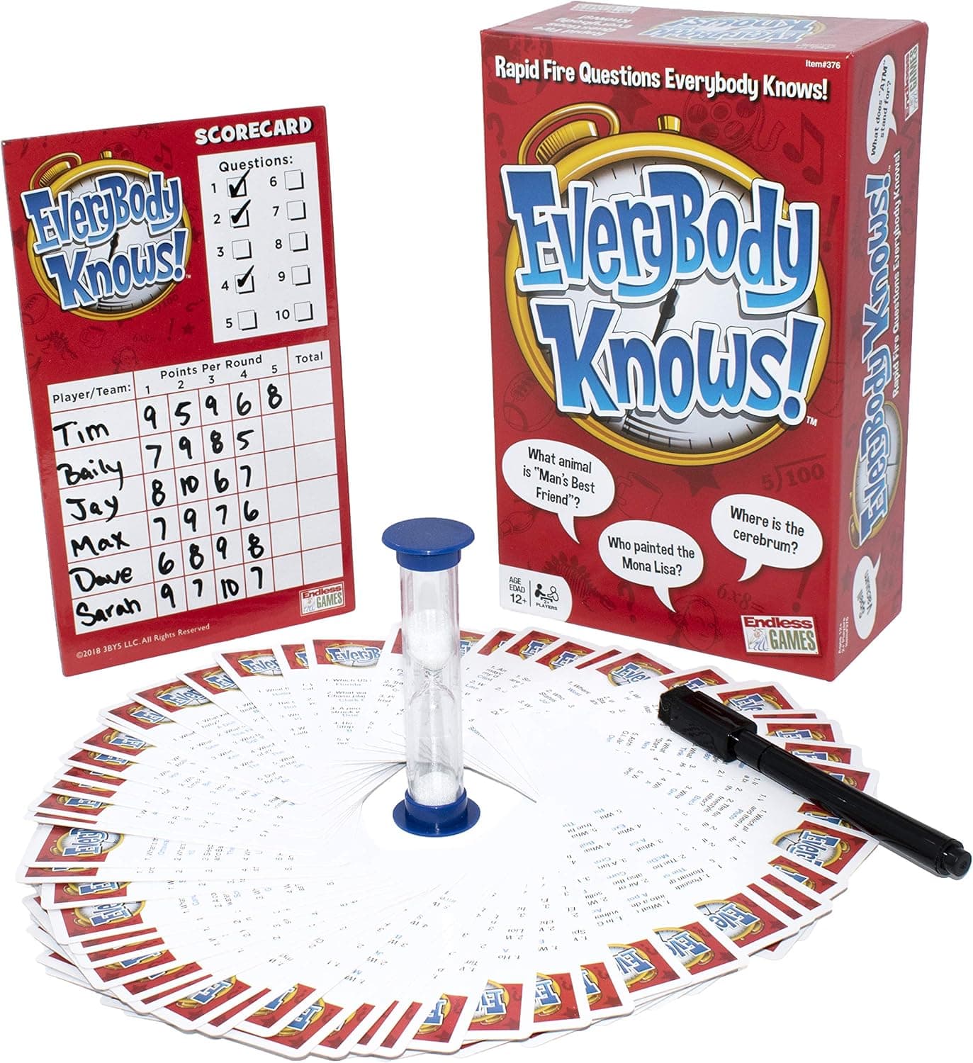Endless Games Everybody Knows! - Trivia Card Game - 2018 Edition