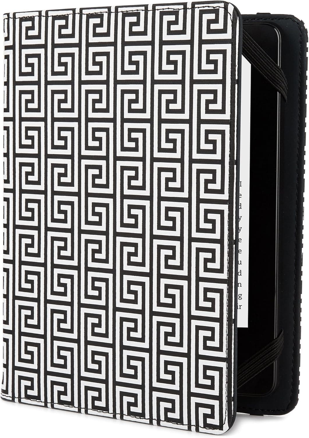 Jonathan Adler Greek Key Cover - Black/White (Fits Kindle Paperwhite, Kindle & Kindle Touch)