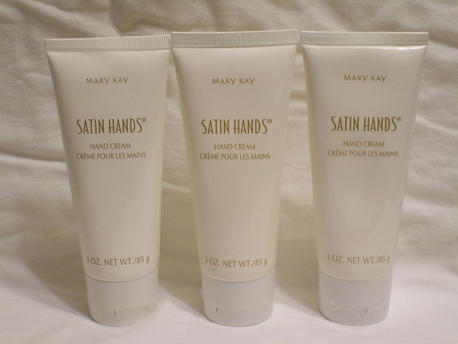 Pack Lot of 3 ~ Mary Kay Satin Hands Hand Cream ~ 3 oz each (9 ounces total)