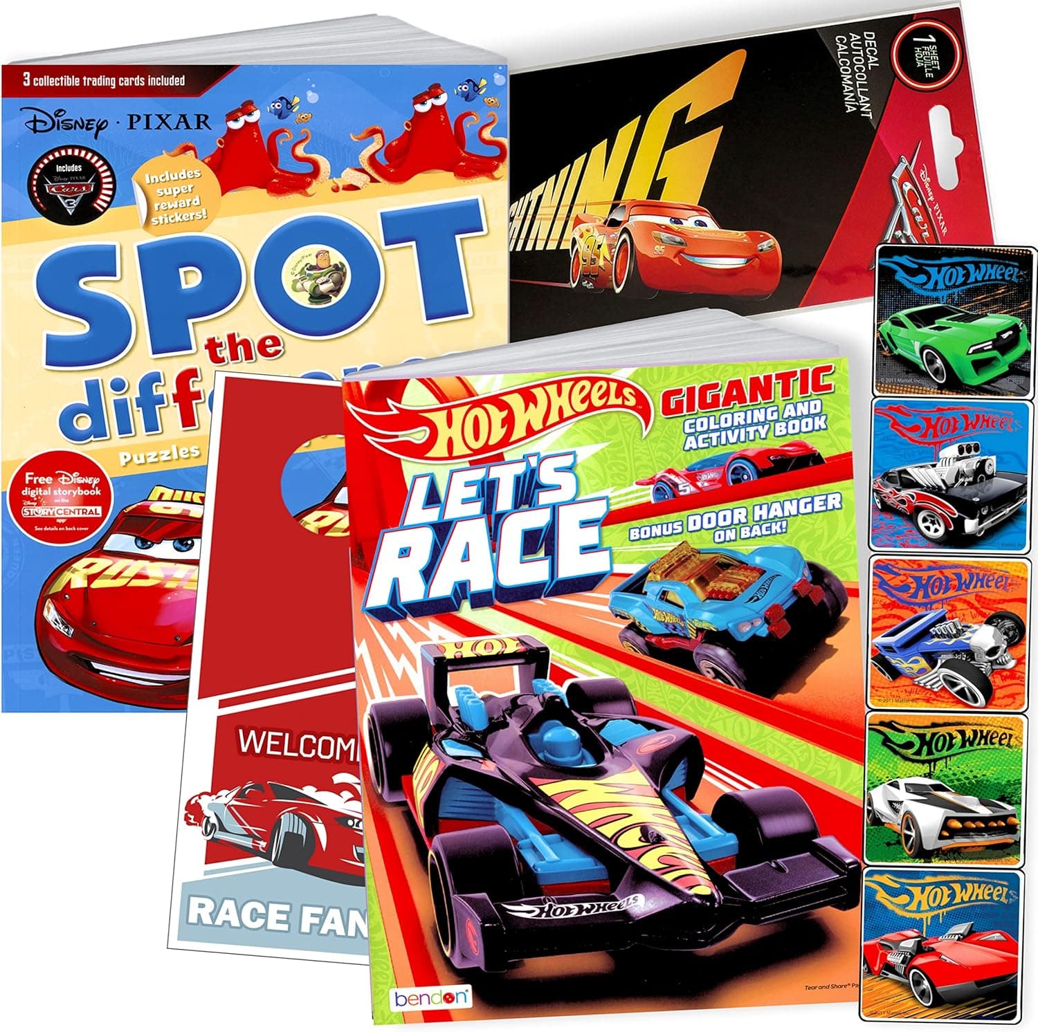 Coloring Books for Boys with Stickers Assortment