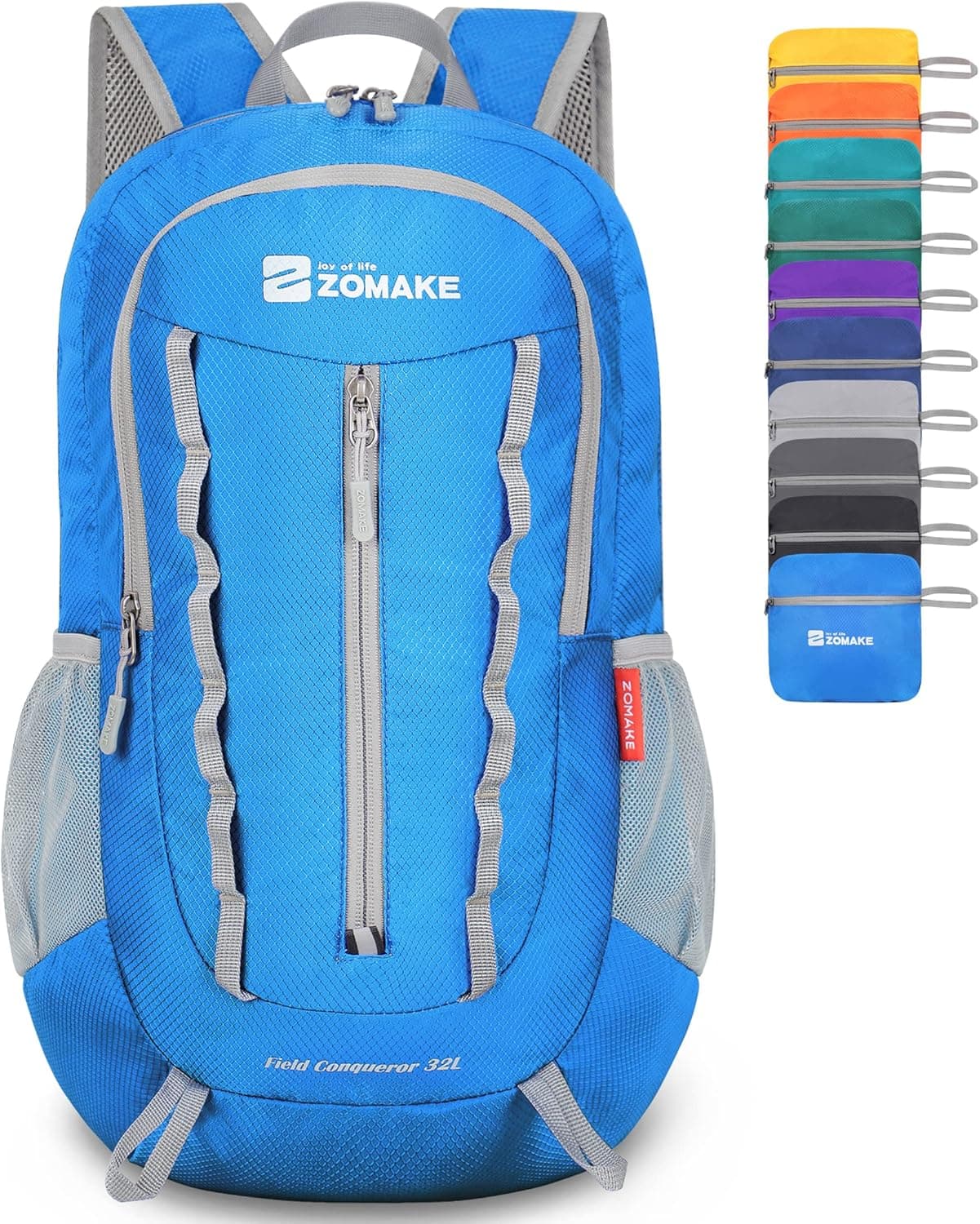 ZOMAKE Packable Hiking Backpack Water Resistant:32L Lightweight Foldable Backpacks - Small Packable Back Pack for Travel