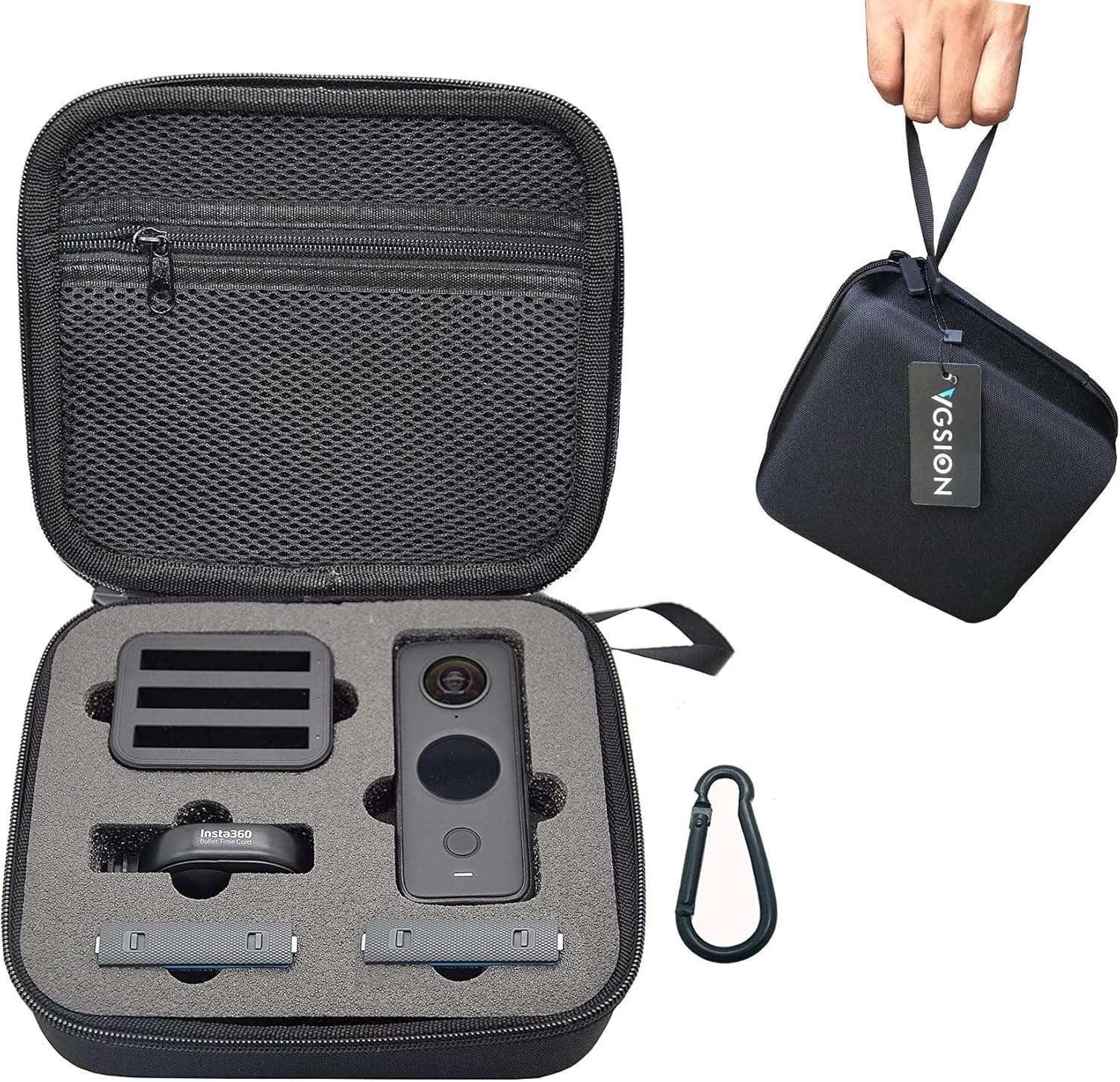 VGSION Hard Shell Bag Carry Case for Insta360 One X2