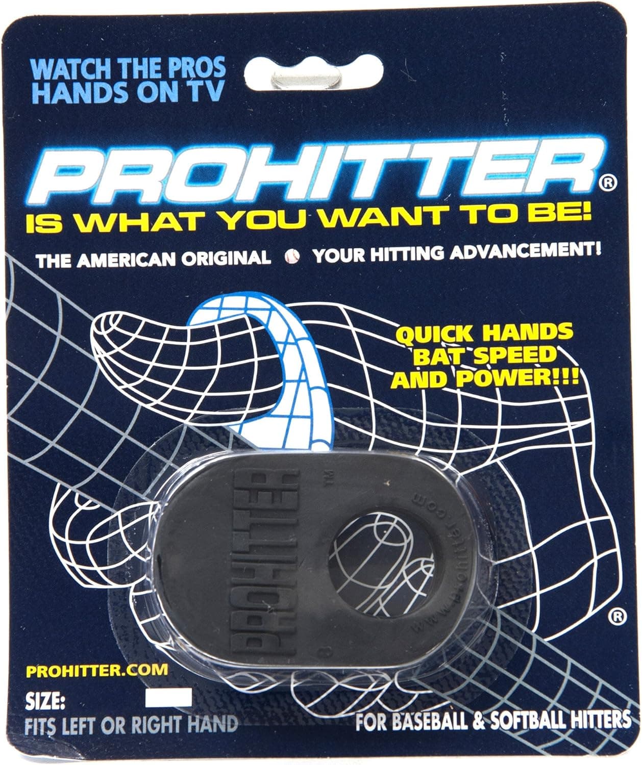 PROHITTER Baseball & Softball Bat Grip Training Aid Youth Black
