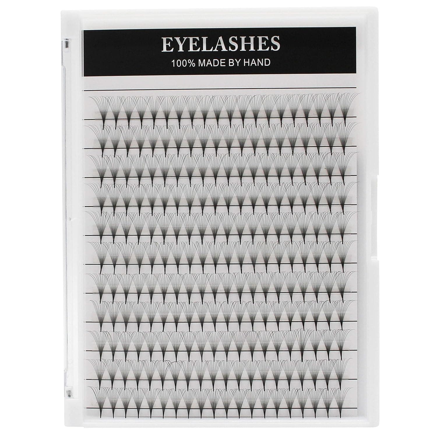 Dedila 11Rows-220pcs 10D Large Tray Grafting Long Stem Premade Volume Fans Eye Lashes Extensions Thickness 0.07mm D Curl soft and Light Individual False Eyelashes Cluster 10-18mm Available (16mm)
